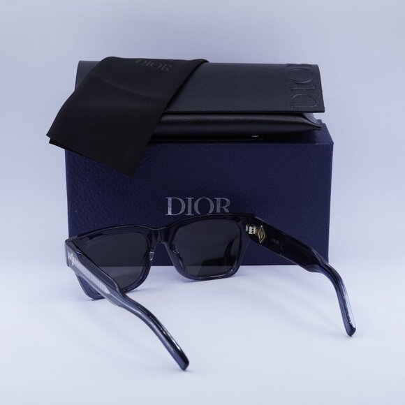 Dior CD DIAMOND S2 30G7 Square Sunglasses - Dark Green/Blue - Picture 4 of 10